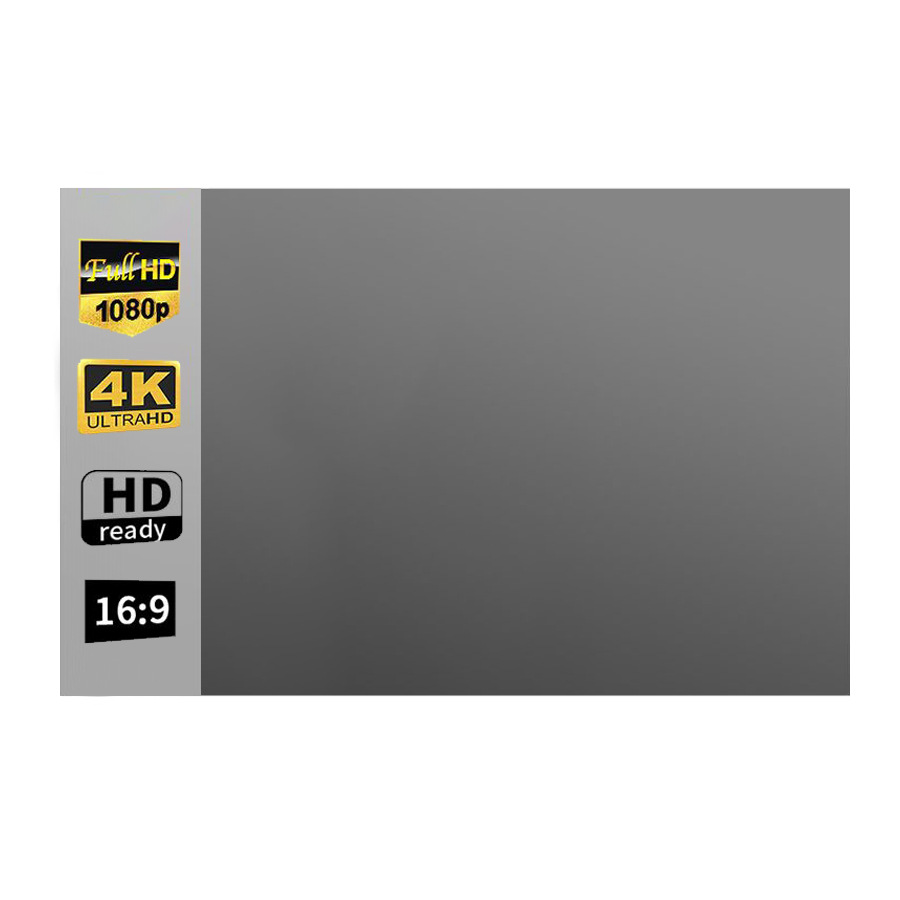 Wholesale cross-border home 4K HD projector curtain 100 inch simple folding metal anti-light projection curtain