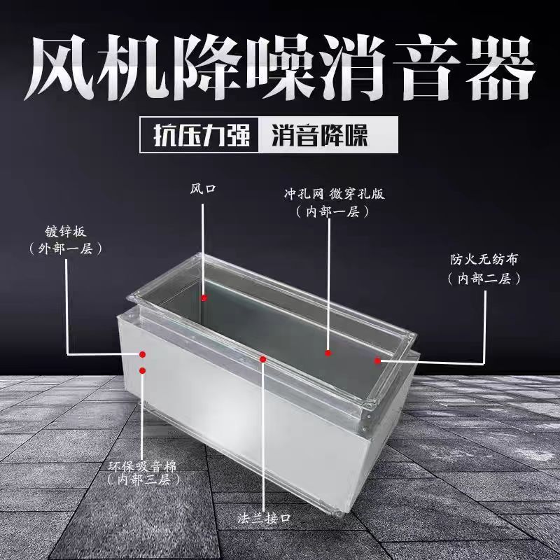 [Recommended by the Manager] Silencer, Silencing Static Pressure Box, Ventilation Duct, Silencing Elbow, Galvanized Duct