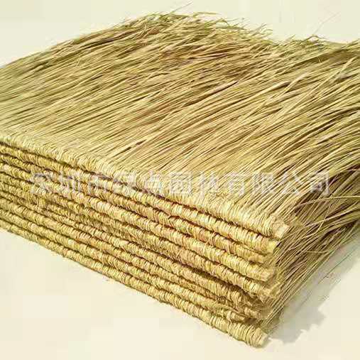 Nongjiale Encrypted Real Thatch Tile Anti-corrosion Natural Thatch Sunflower Leaf Grass Decorative Thatch House Hand-woven Real Thatch