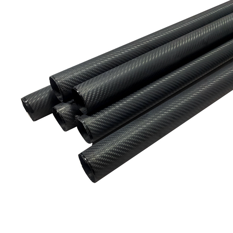 3K Carbon Fiber Rolled Tube Twill High-Strength Carbon Profile Hollow Tube for Model Aircraft and Drones Made of Full Carbon