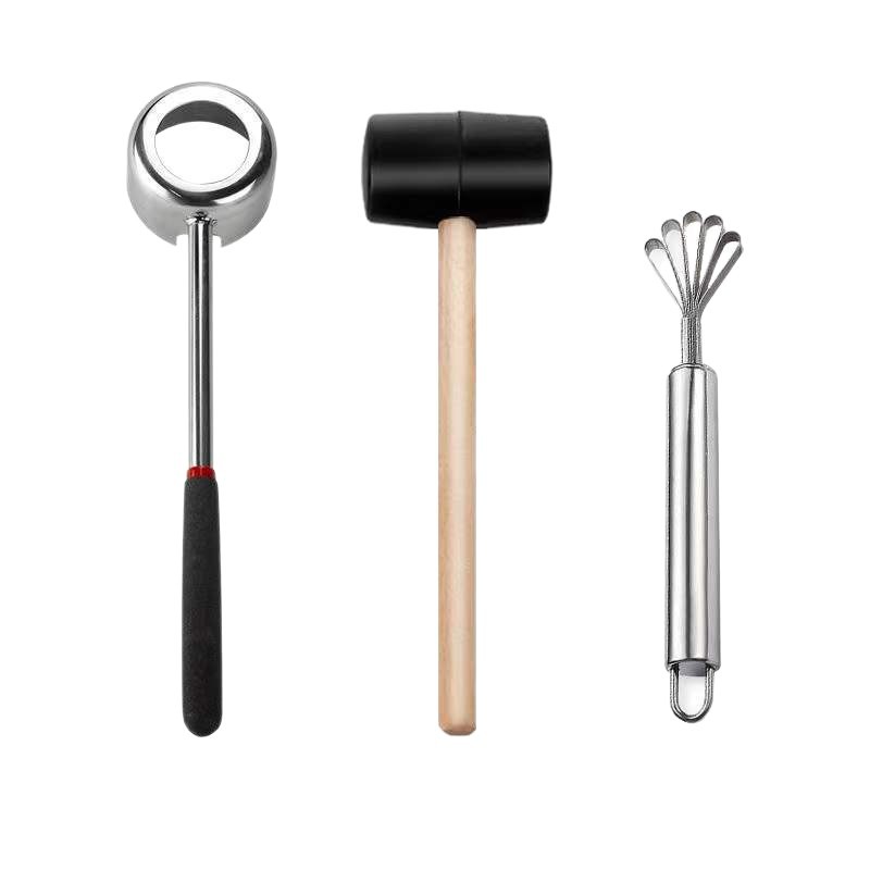 SOURCE Factory stainless steel opener high quality coconut scraping meat shell opener multi-function tool