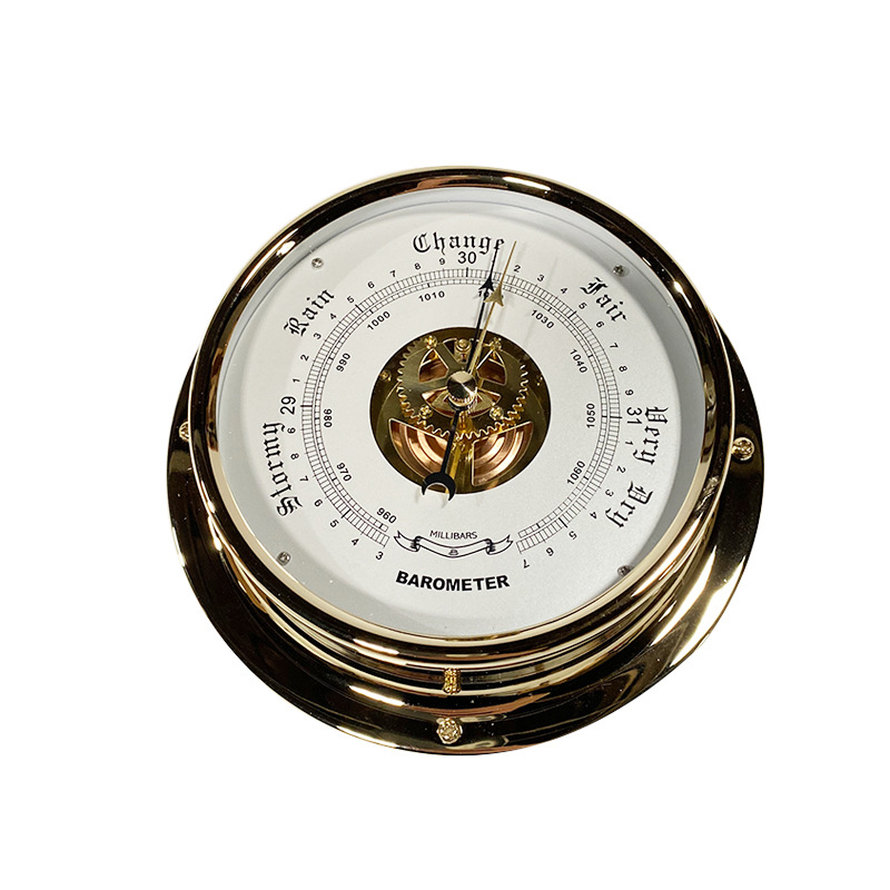 Marine barometer IMPA370246 atmospheric marine barometer copper shell barometer ocean tide clock
