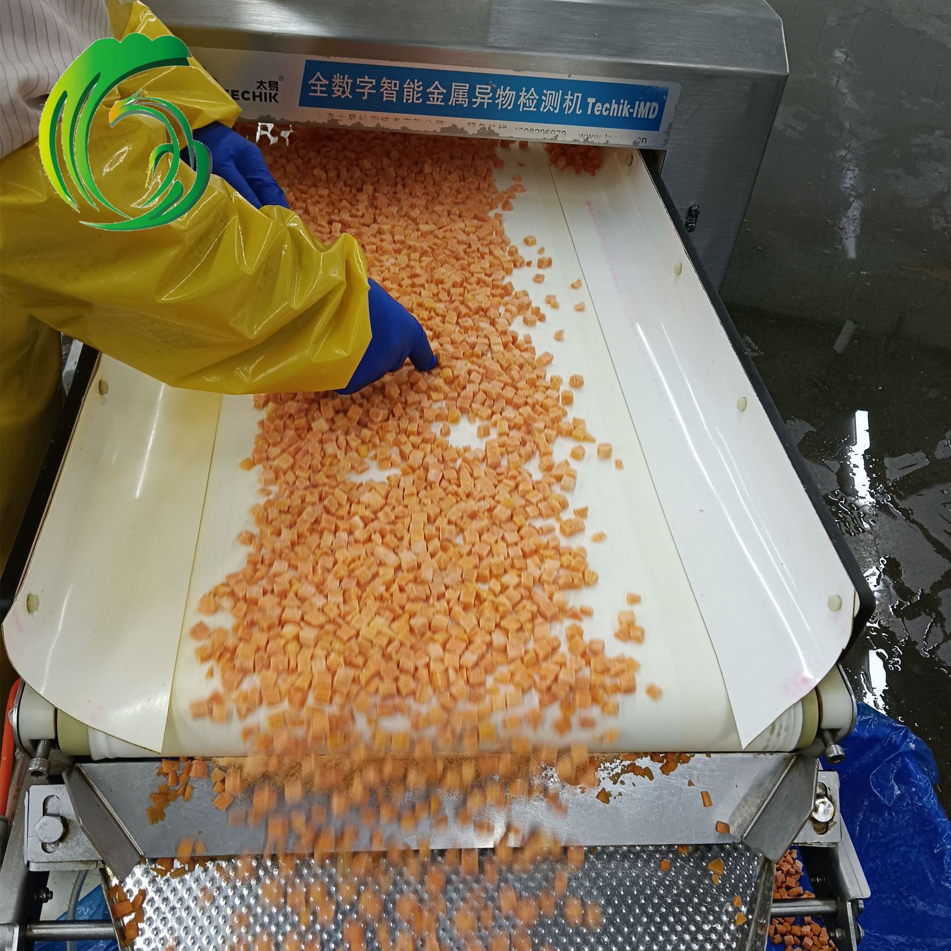 Замороженные нарезанные морковь 10мм прямая поставка с завода из Шаньдуна, экспорт в Корею Haccp Brc