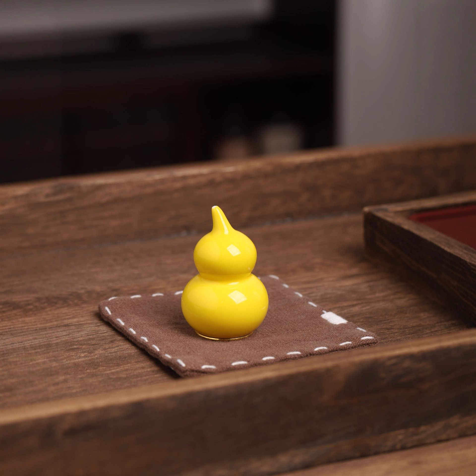 Source Manufacturer Colorful Small Gourd Tea Ornaments Tea Pets Creative Tea Cup Decorations Tea Ceremony Accessories Tea Toys Tea Sets