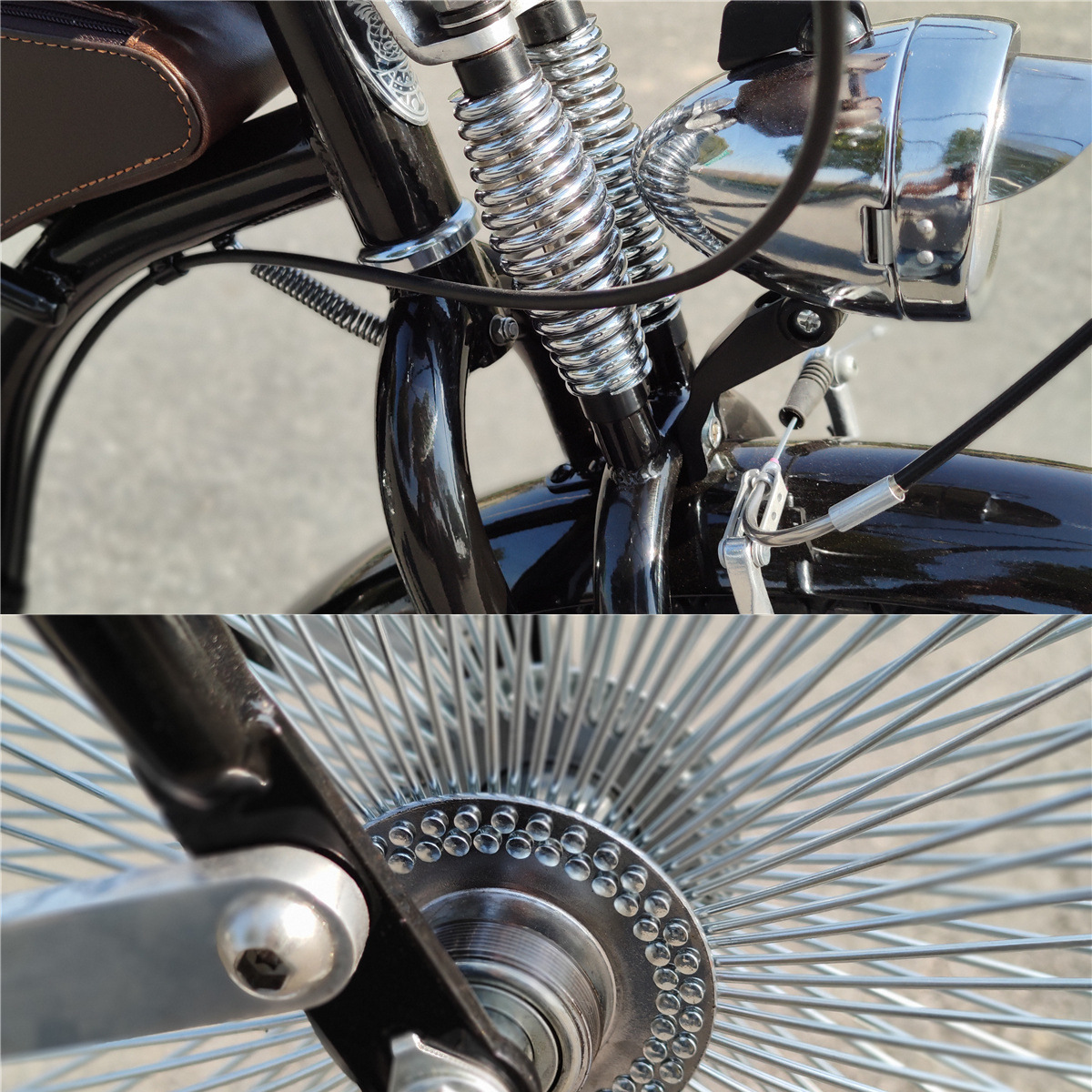 Vintage Luxury High-End Variable Speed Bicycle, Classic Harley Road Bike, Travel Beach Bike