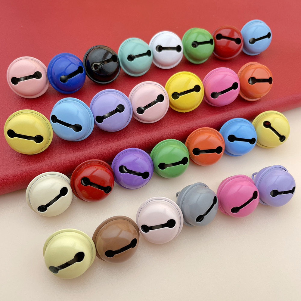 22мм цветной колокол, маленький аксессуар для ключей, рождественская елка