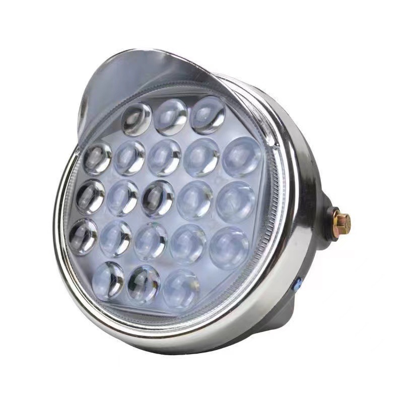 Tricycle Led Headlight Motorcycle Super Bright Five-Wheel Round Headlight 2-80 Volt Universal Battery Car Light
