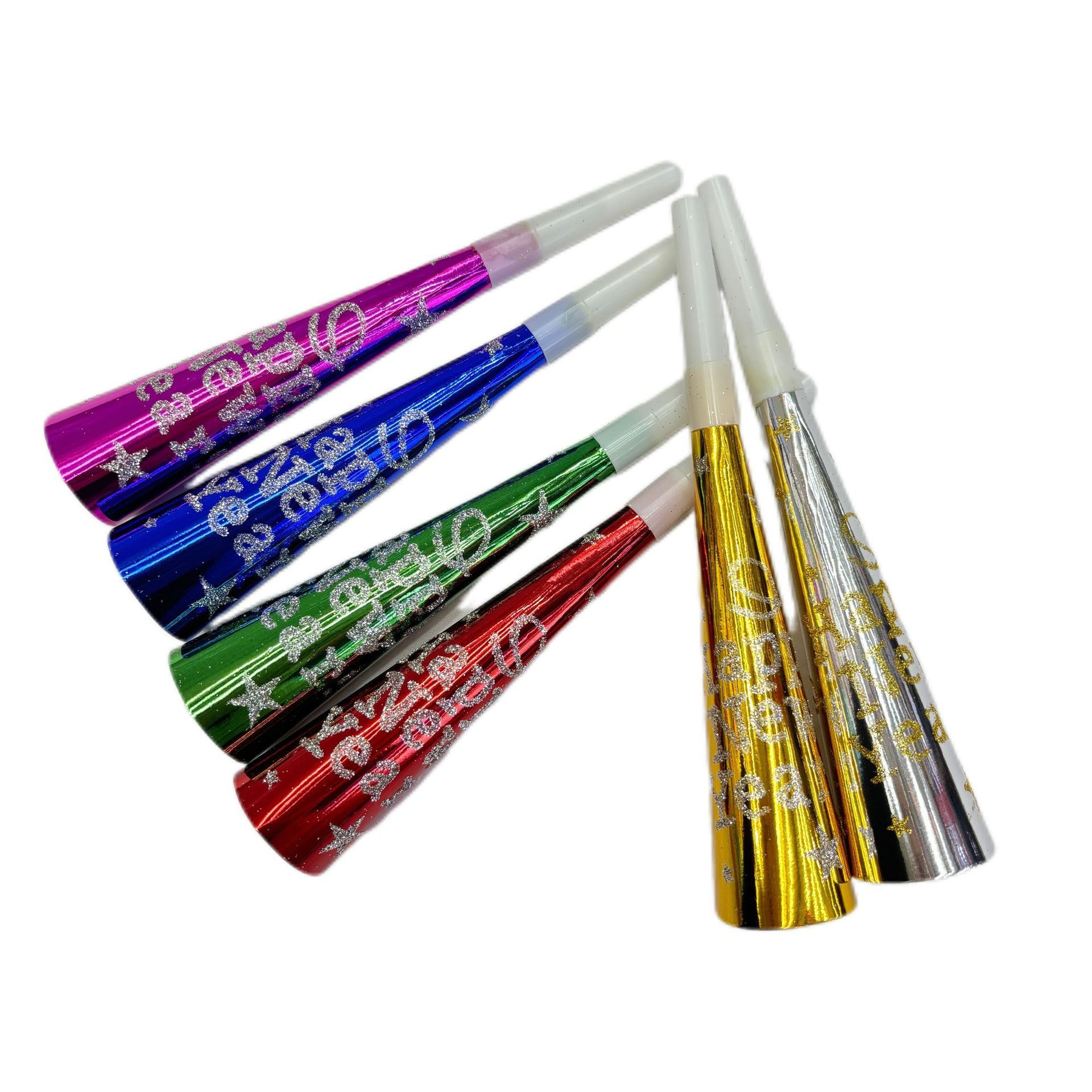 Foreign Trade Export New Year's Horn Party Supplies Cheering Toys 20cm New Year's Horn