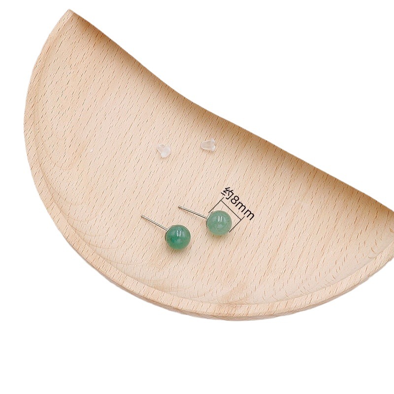 Natural Stone Crystal Agate Earrings Amethyst Beads Retro Women's Fashionable Earrings Cross-Border Exclusive Supply