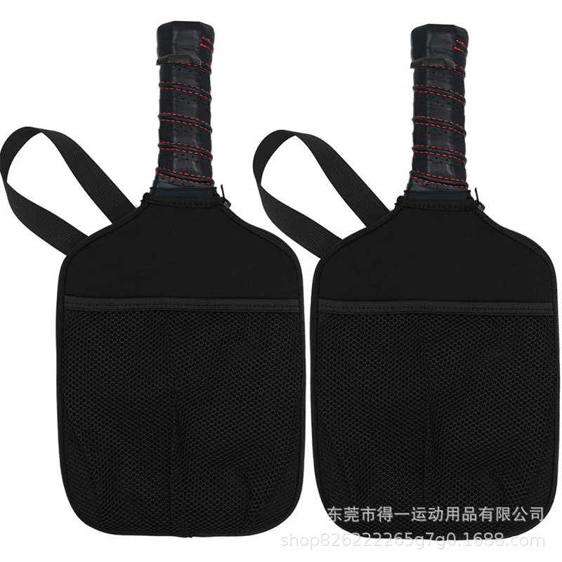 Индивидуальный чехол для ракетки для пиклбола, защитный чехол для спортивной ракетки, дайвинговый материал, шнурок для ракетки, чехол для одной ракетки