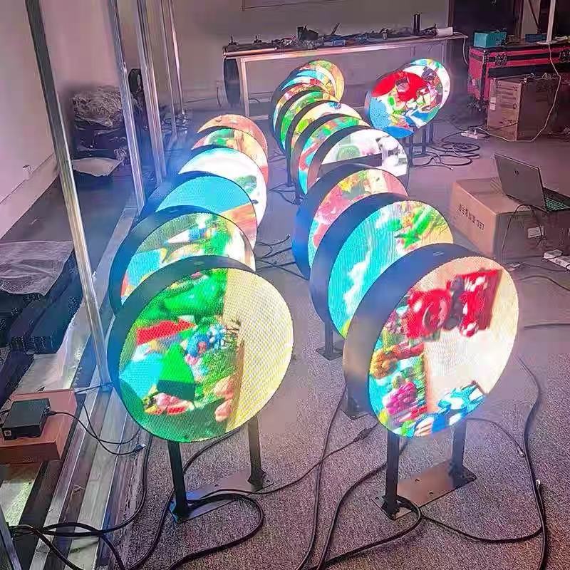 Indoor Special-Shaped Round Cake Led Borderless Display Screen P1.25 P1.53 P2.5 Shopping Mall Store Advertising Display Screen