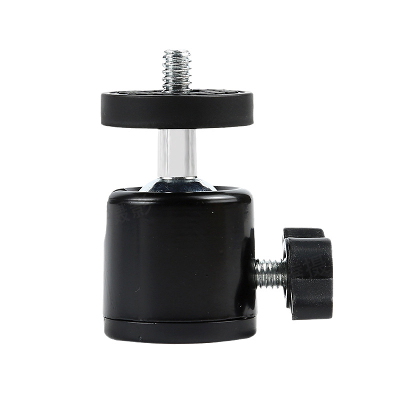 Factory Direct Supply 360 ° Metal Mini Semi-Metal Plastic Bottom Big Cloud Platform Mobile Phone Camera Bracket Accessories 1/4 Hot Shoe