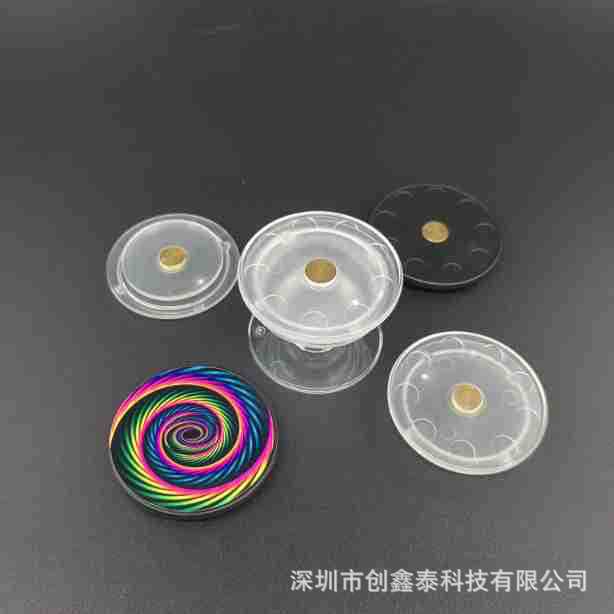 Transparent Rotating Plane Cover Material Retractable Desktop Rotating Magnetic Airbag Bracket Lazy Mobile Phone Bracket