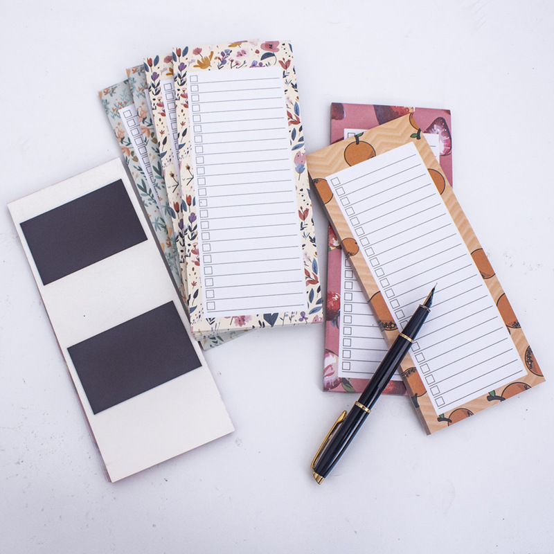 Магнит на холодильник, мягкий магнит, фруктовый узор, отрывной магнитный блокнот, планировщик покупок