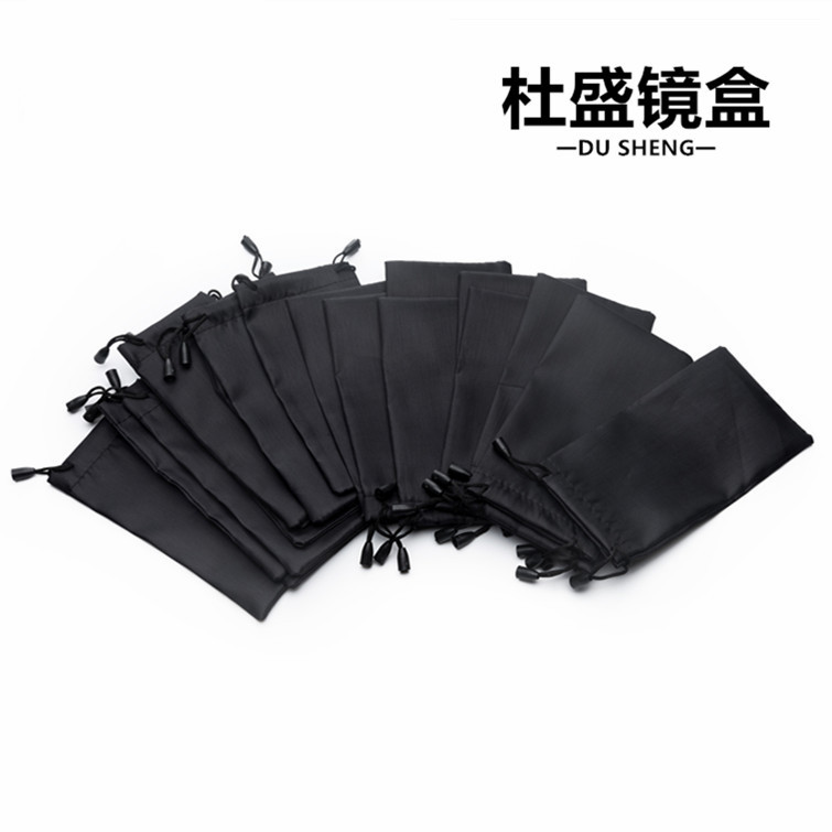 Черная сумка для очков, сумка для солнцезащитных очков, двойная шнуровка, портативная сумка для хранения, оптовая продажа