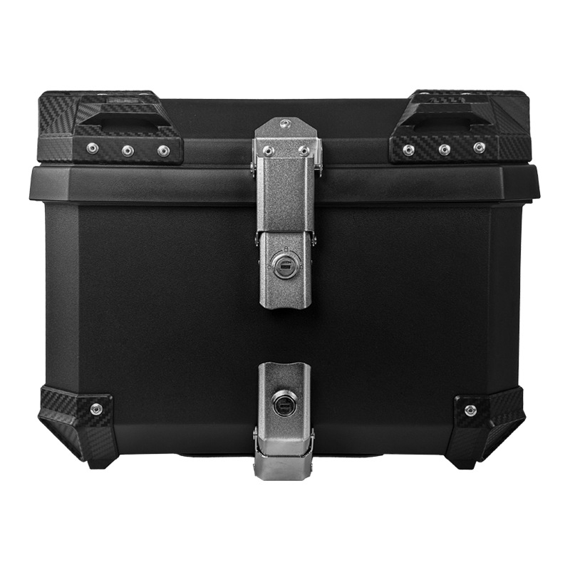 Double-Lock Carbon Steel Bottom Plate Rear Trunk Lion Motorcycle Trunk Electric Vehicle Storage Box Car Trunk
