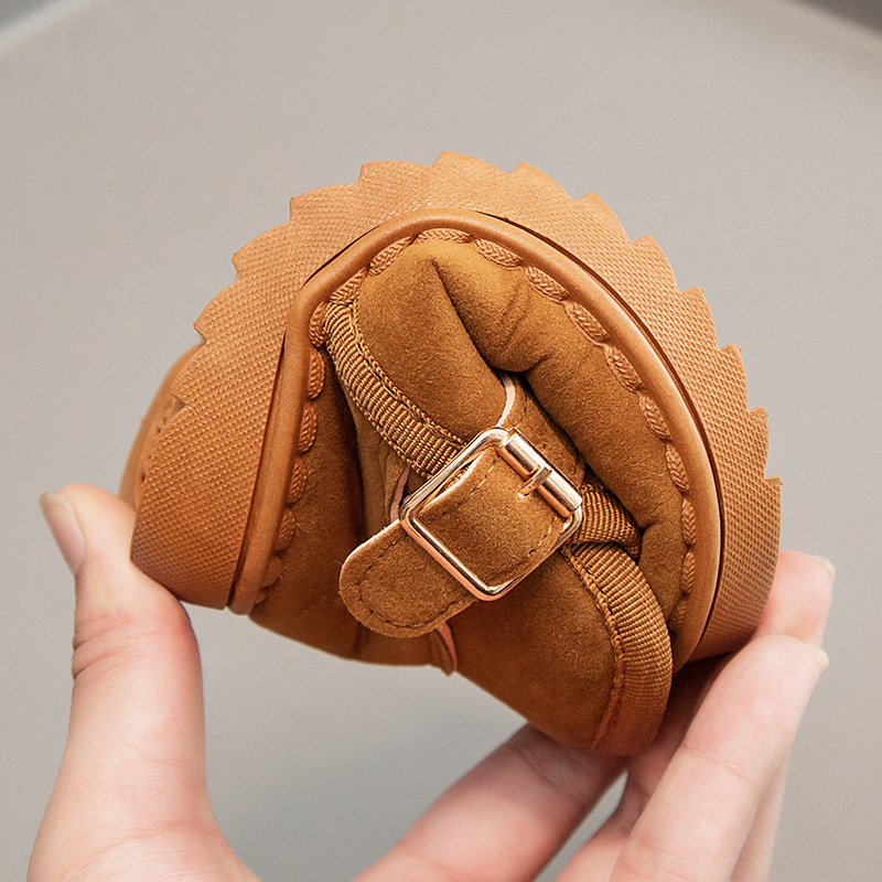 2025 Winter Children's Snow Boots Girls' Shoes New Winter Boys' Boots Baby Velvet Thickened Cotton Shoes