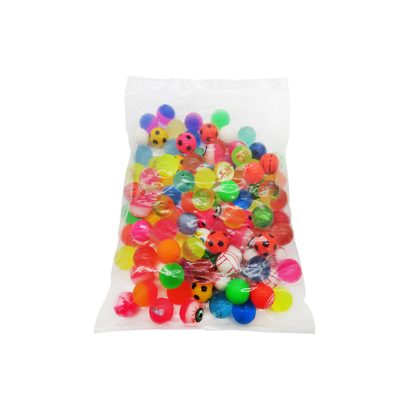 25mm pinball No. 27 floating water elastic ball jumping ball colorful paradise rainbow machine children's toy floating toy