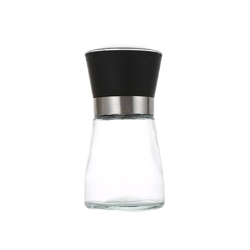 Wholesale Japanese Manual Household Stainless Steel Pepper Grinder Glass Kitchen Supplies Artifact Seasoning Jar Portable