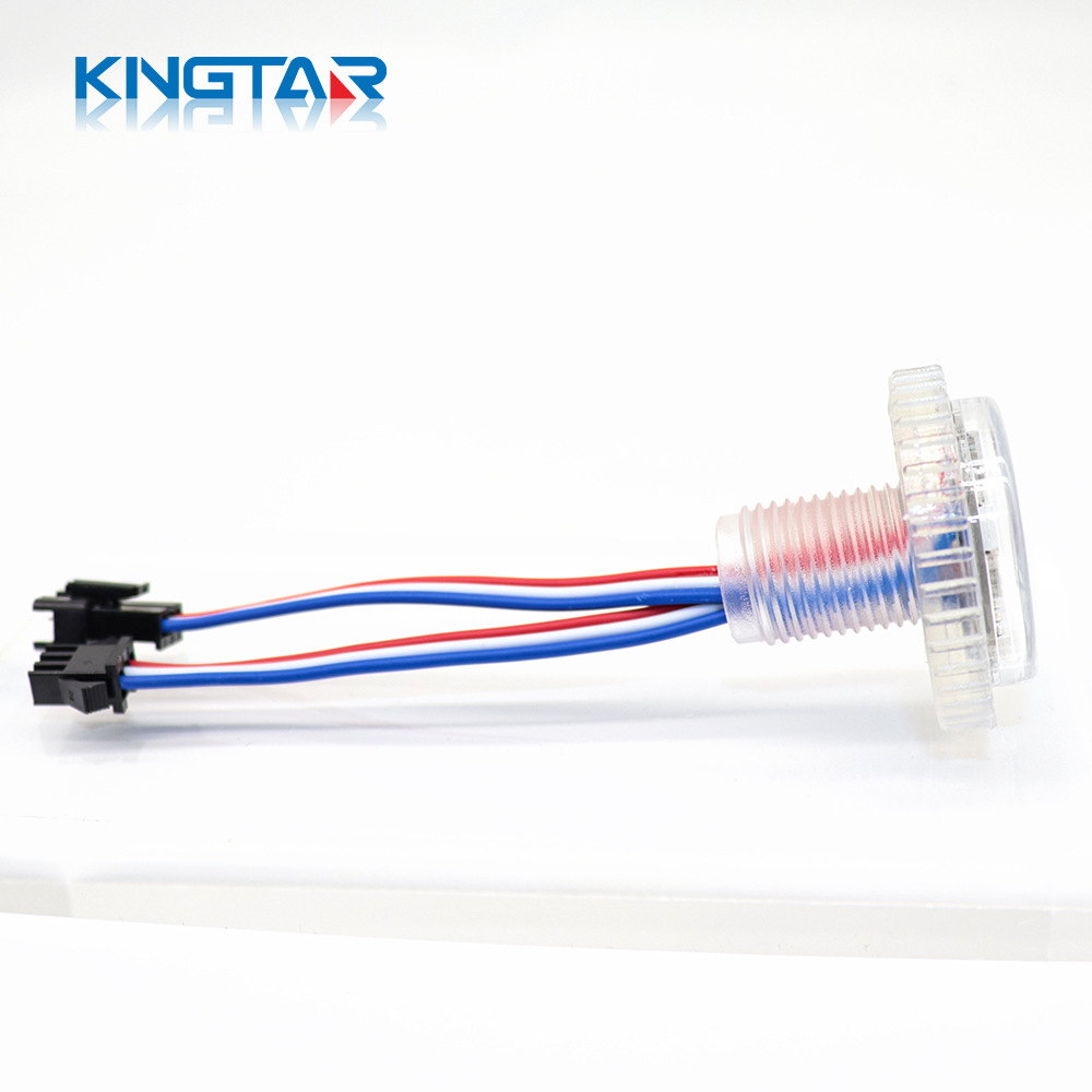 Led Amusement Point Light Mushroom Lamp 35mm 9-Light Colorful Rgbic Programmable Ferris Wheel Amusement Park Marquee Light