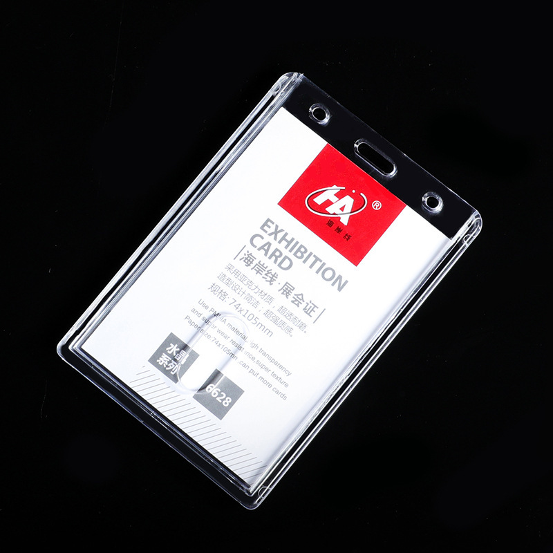 Wow, Custom Name Id Card, Double-Sided Transparent Card, Work Station Badge, Horizontal and Vertical Style, Company Department Employee Badge Wholesale