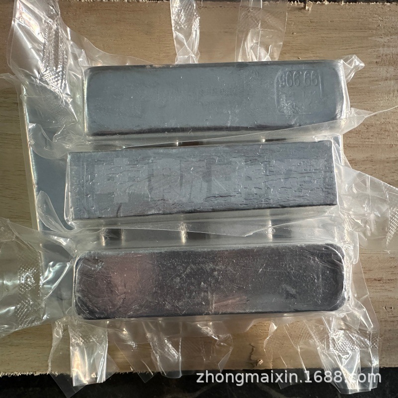 High-Purity Indium Ingot 4N5, Indium Block, Indium Granules, Large Quantities in Stock, Metal Indium Block, Factory Direct Sales