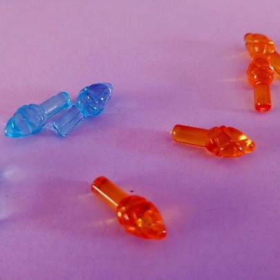 Ceramic Christmas tree lamp bead ornaments small light bulb transparent lamp beads decorative DIY holiday accessories flame bulb lamp beads