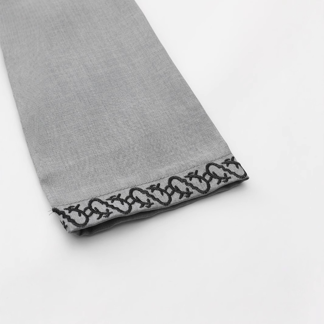 2025 Loose Muslim Men's Robe Long-Sleeved Embroidered Hooded Zipper Islamic Loose Casual Men's Robe