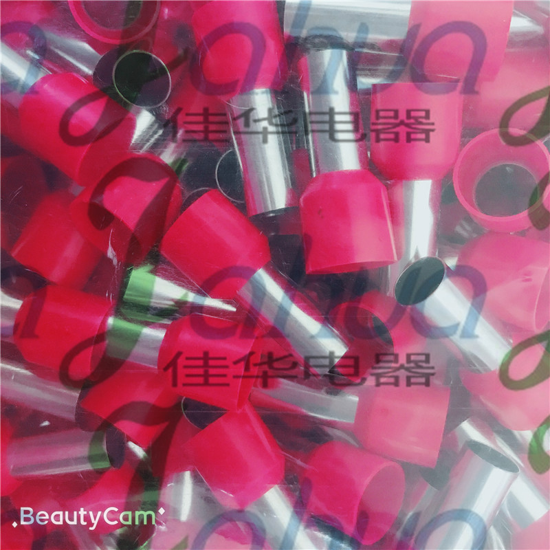 E25-16 трубчатый предварительно изолированный конец холодно-прессованный клеммный блок втулка клемма трубчатая медь