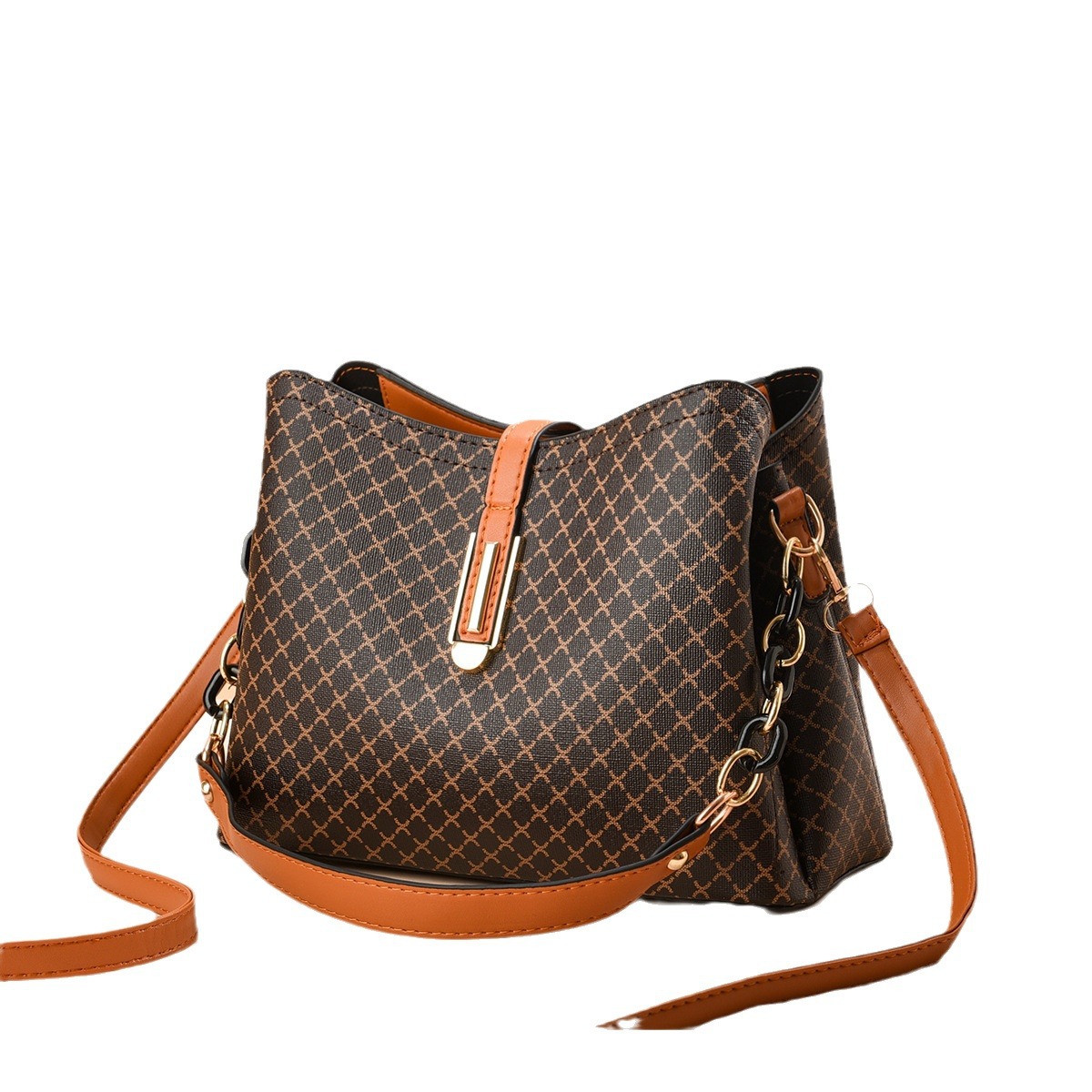 Factory in stock Fashion Women's Bag High Sense Large Capacity Shoulder Bag Simple Crossbody Bag Handbag Women