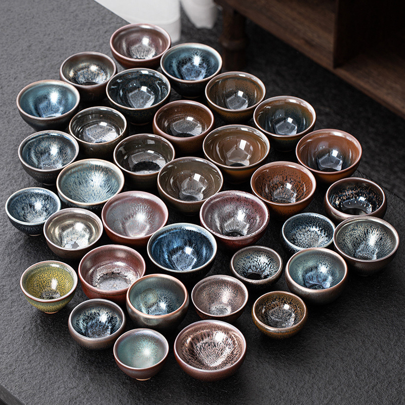 Чайный кубок кунг-фу из оригинальной глины с масляными каплями