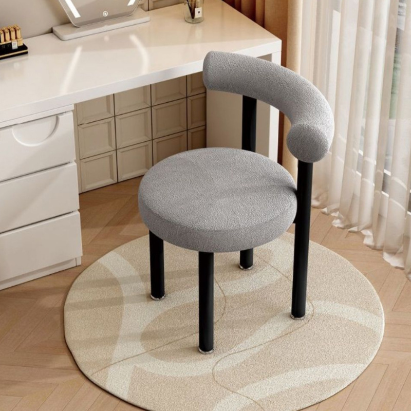 Internet Trendy Dressing Stool Ins Style Modern Simple Dining Chair Nail Chair Light Luxury Bedroom Dressing Table Chair Makeup Stool