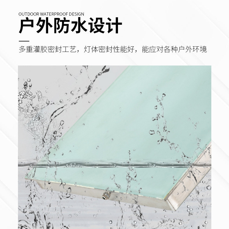 led square floor Brick Lamp gravity human body induction foot pedal colorful luminous sound outdoor tempered glass underground lamp