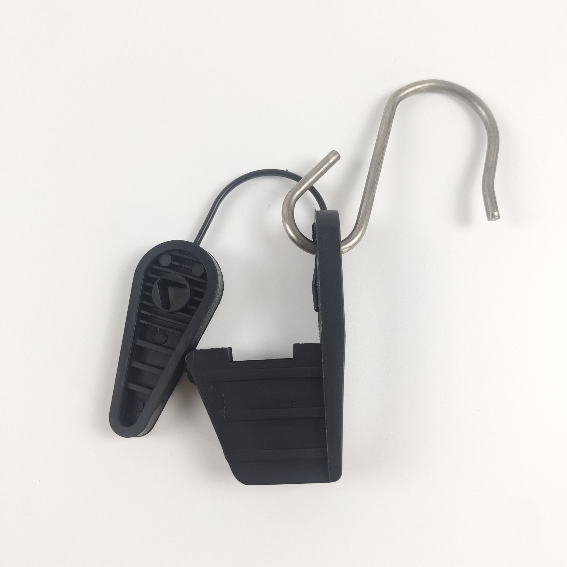 Drop wire clamp outdoor ftth clamp adjustable optical cable clamp plastic suspension clamp S-type hook