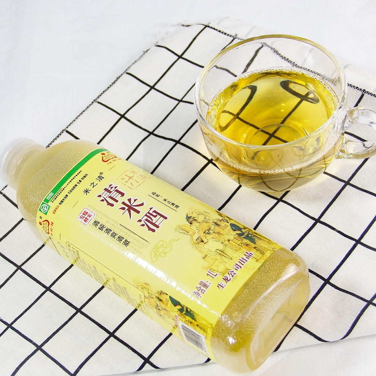 Raw Dragon Rice Wine Rice Sake Chinese Patented Wine Rice Wine Juice 4% Slightly Drunk Glutinous Rice Wine Green Food Large Bottle 1L