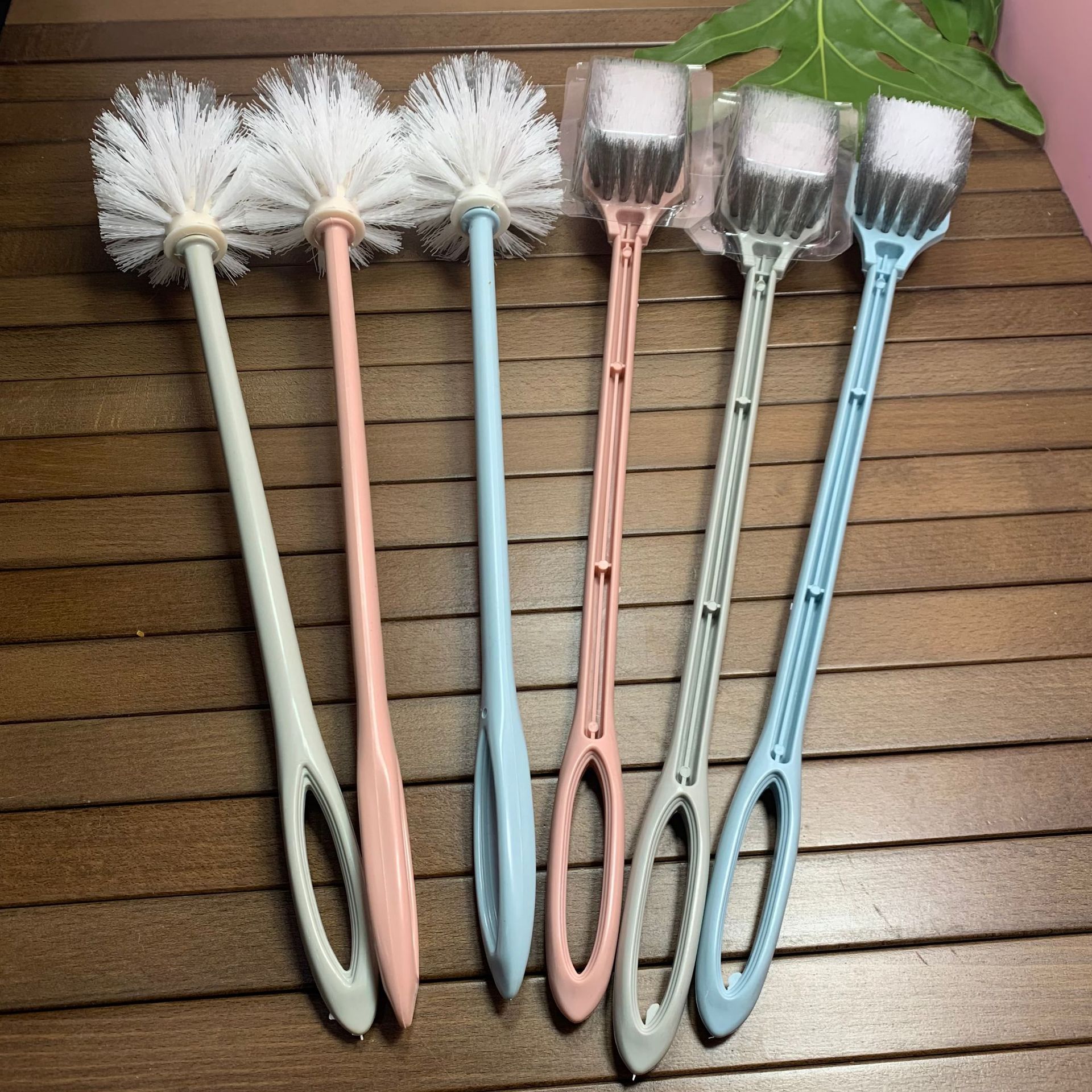 8288 8289 Пластиковая щетка для унитаза, многофункциональная, с длинной ручкой