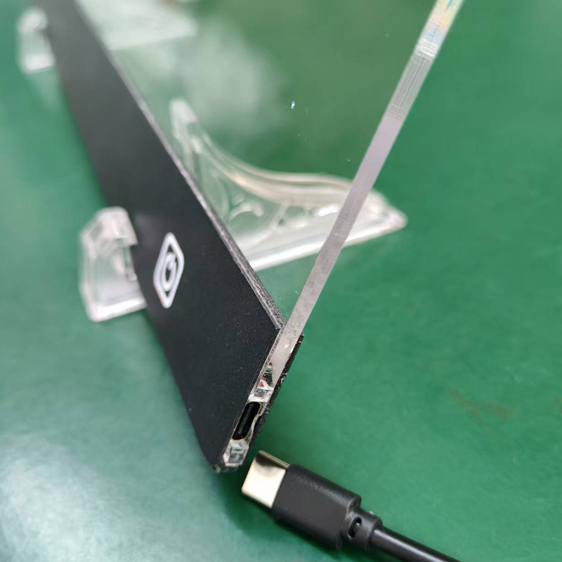 Cross-Border Transparent Acrylic Billboard Erasable Drawing Board 6-Color Neon Board Led Luminous Message Board Memo