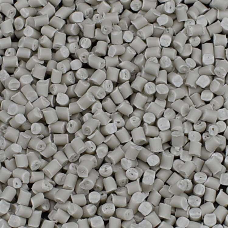 Wholesale gray white impact-resistant PP material GRS Certified plastic recycled PP particles polypropylene recycled particles manufacturer