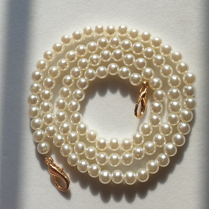 8mm High-Gloss Pearl Bag Chain, Mobile Phone Chain, Mobile Phone Case, Pearl Chain, Bag Chain, Pearl Chain, Bag Chain Modification