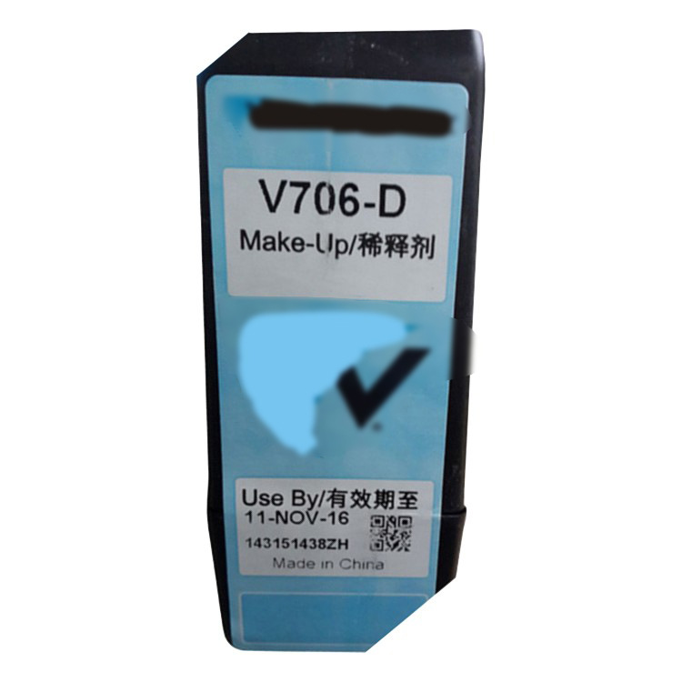 Original V706-D Thinner for Small Character Dot Matrix Inkjet Printer Production Date Batch Number Coding Machine Solvent