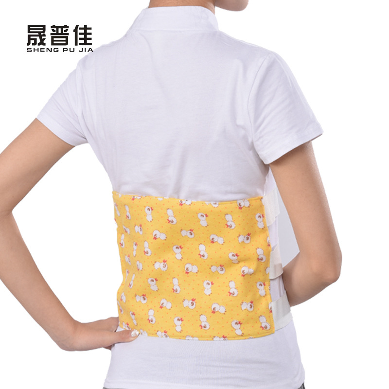Self-adhesive Three-piece Abdominal Belt Pure Cotton Pregnant Women After Caesarean Section Abdominal Belt White Flower Cloth Binding Belt Postpartum Fixed Abdominal