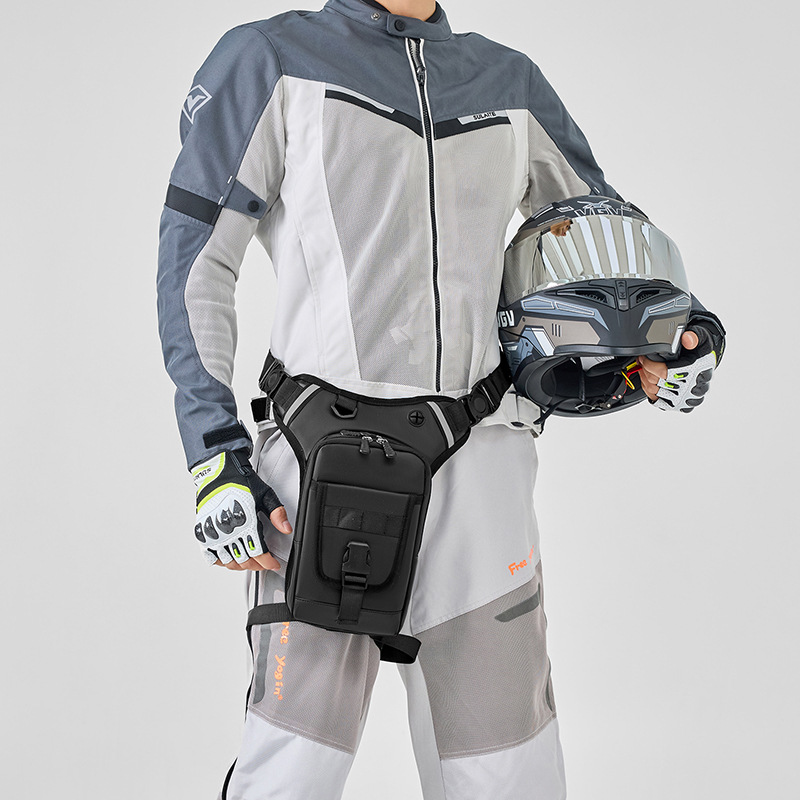 New Water-Repellent Multifunctional Leg Bag Tactical Outdoor Waist Bag Men's Motor Tool Bag Men's Cycling Motorcycle Backpack Cross