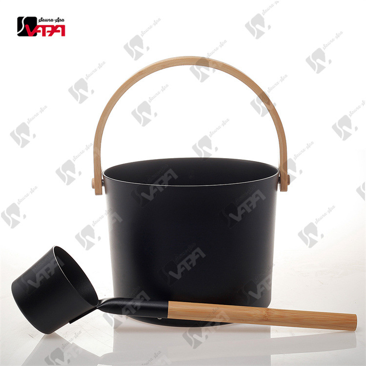 Factory direct sauna room set sauna aluminum barrel aluminum spoon temperature and humidity meter hourglass timer Oil Bowl