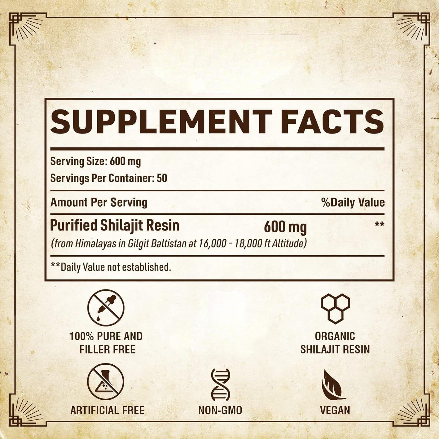 Factory Direct Sales Spot Cross-Border Shilajit Resin 30G/Bottle