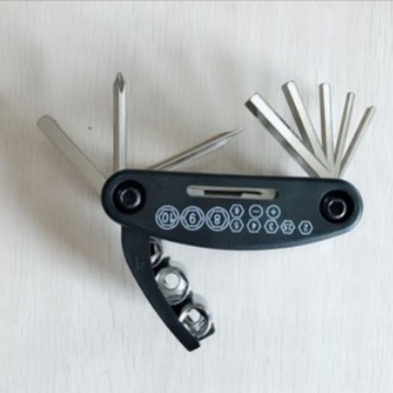 16 all-in-one bicycle accessories mountain bike multi-functional combination maintenance tool inner and outer hexagonal screwdriver