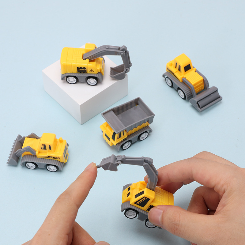 Simulation Pull-Back Toy Engineering Squad Mini Children's Toy Car Model Mini Pull-Back Engineering Vehicle Toy