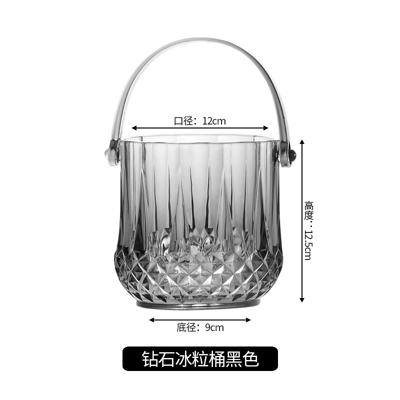 Plastic Ice Bucket Stainless Steel Ice Clip Plastic Ice Clip Candy Food Barbecue Clip Fried Bread Bar Ice Clip