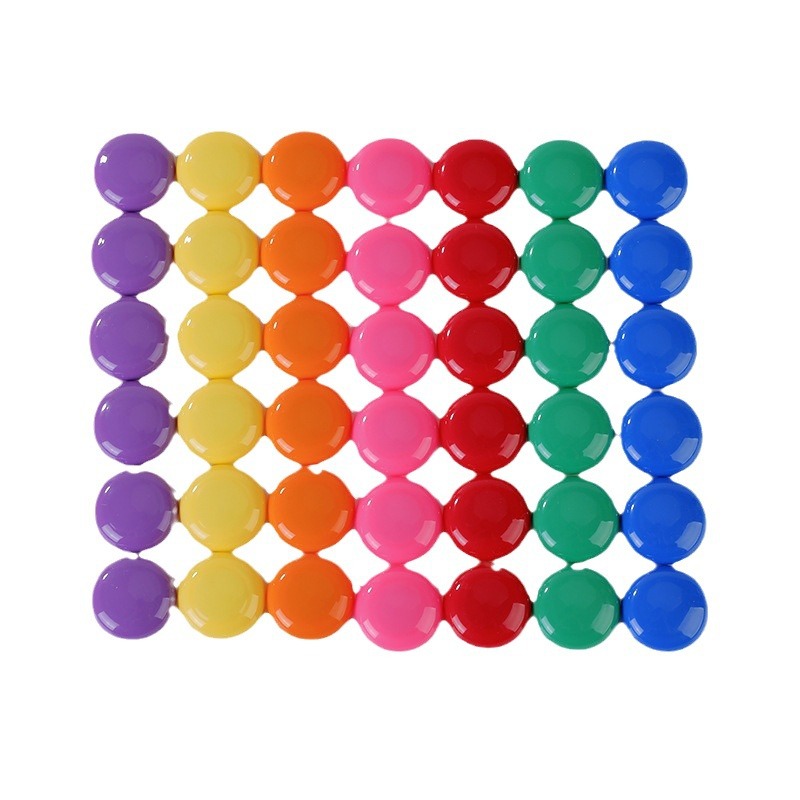 Round Color Magnetic Granules Whiteboard Blackboard Magnetic Granules Buckle Teaching Office Supplies Magnetic Sticker Strong Magnetic Absorption Ferromagnetic Nail