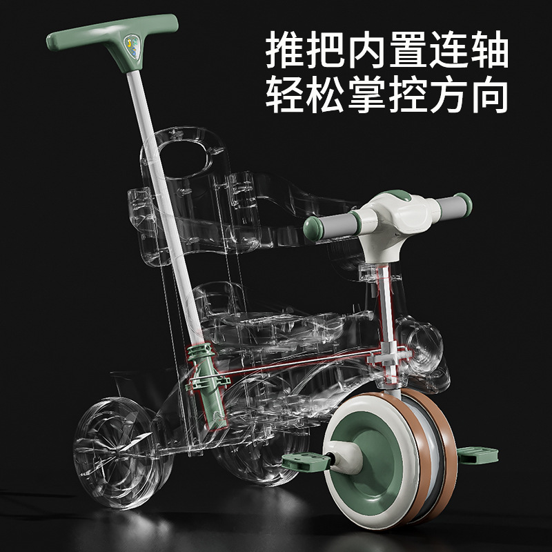 Children's Tricycle--Year-Old Sunshade Lightweight Stroller Infant Pedal Bicycle Multi-Function Wholesale