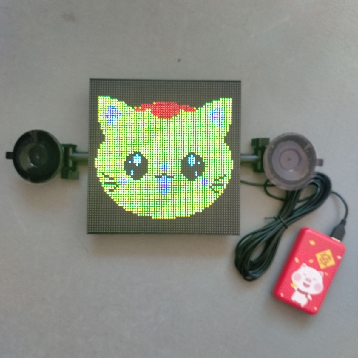 Display Expression Tiktok Smiley Spongebob Screen Cool Manufacturer Direct Sales Car Mount